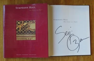 Orchestra Conductor SEIJI OZAWA signed SYMPHONY HALL First 100 Years Book PSA - Picture 1 of 5