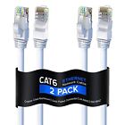 Cat 6 Ethernet Cable 1.5 Ft 2-Pack Cat6 Cable Lan Cable Internet Cable Patch ...