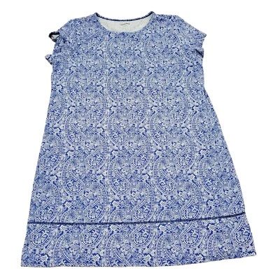 Vestido de baño Land's End para mujer talla L manga corta hasta la rodilla cachemira Foto 1 de 4