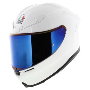 Agv K6 S Gloss White, Full Face Motorcycle Helmet, New E2206! Fast Shipping! - Picture 1 of 29