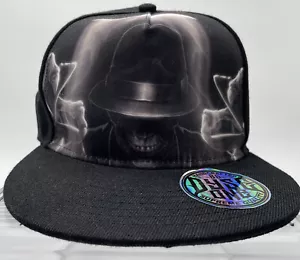 Dyse One Hat Cap Snap Back Black Graphic Skull Adjustable Streetwear - Picture 1 of 11