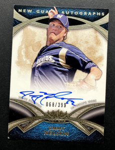 2014 Topps Tier One - Jimmy Nelson #NGA-JN Milwaukee Brewers - RC AUTO /399