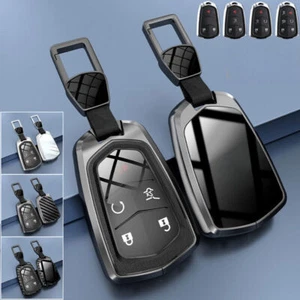 Zinc Alloy TPU Car Key Case Cover For Cadillac ATS SRX XT4 XT5 XT6 CT6 Escalade - Picture 1 of 13
