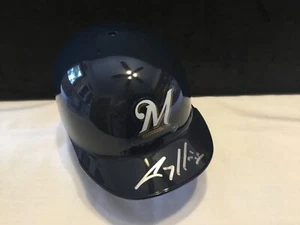 MLB Milwaukee Brewers COREY HART Autographed Mini Batters Helmet (BB446) - Picture 1 of 5
