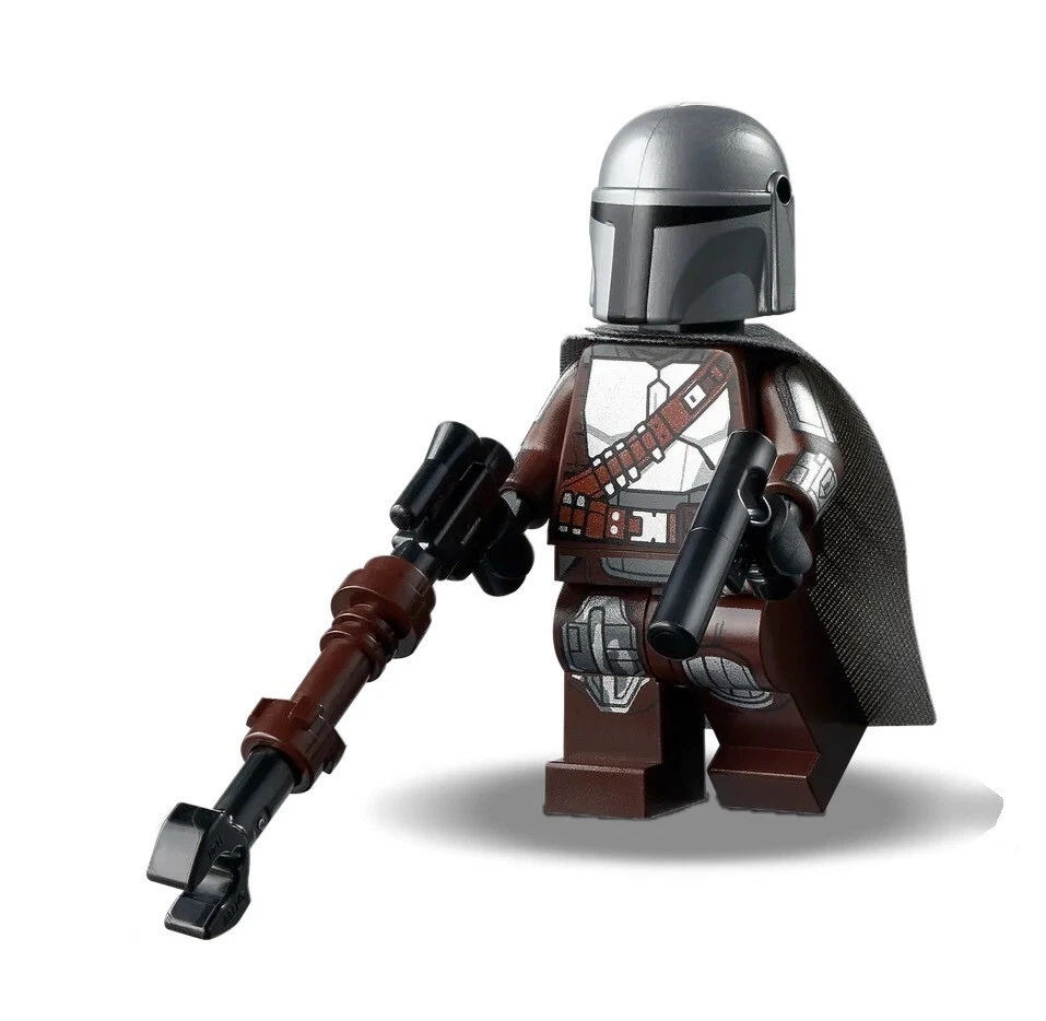 LEGO Minifig Star Wars The Mandalorian Silver Beskar Armor SW1135 75299