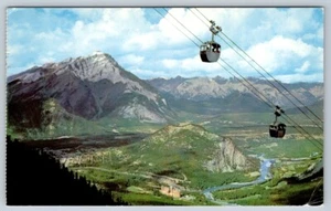 Sulphur Mountain Gondola Lift Banff National Park Alberta, Vintage 1967 Postcard - Picture 1 of 2