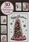30 CHRISTMAS CARDS BUMPER BOX 6 DESIGNS 5 OF EACH WITH VERSE AND ENVERLOPES
