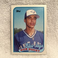 1989 Topps Baseball #203 Rob Ducey  Toronto Blue Jays 