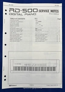Original Roland Digital Piano Service Manual / RD-500 - Picture 1 of 1