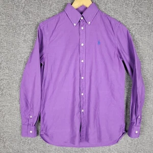 Ralph Lauren Men Shirt Size XS Purple Relaxed Fit Button Down Long Sleeve Cotton - Picture 1 of 10