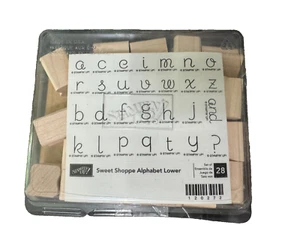 Stampin’ Up! SWEET SHOPPE ALPHABET Upper NEW UNMOUNTED ABC's Set of 28 - Picture 1 of 2