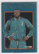 1992-93 FLEER LARRY JOHNSON NBA ROOKIE OF THE YEAR LARRY JOHNSON CHARLOTTE