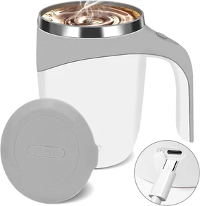 Automatic Magnetic Stirring Coffee Mug, Self Stirring Mug, 304 Stainless Steel,  - Picture 1 of 7