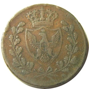 elf Italy Sardinia 5 Centesimi 1826 P - Picture 1 of 2