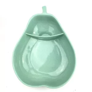 Cuenco para servir vintage Pfaltzgraff cerámica en forma de pera dividido verde menta EE. UU. - Imagen 1 de 6