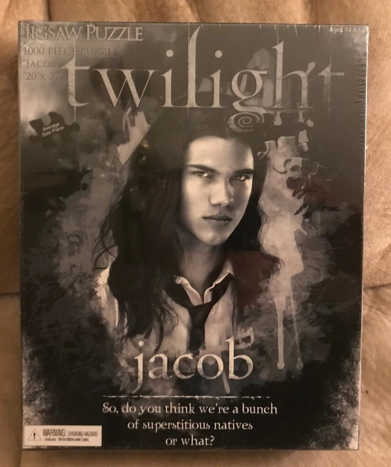 Rompecabezas Twilight JACOB 20" X 27" NUEVO nunca abierto coleccionable por NECA Foto 1 de 1