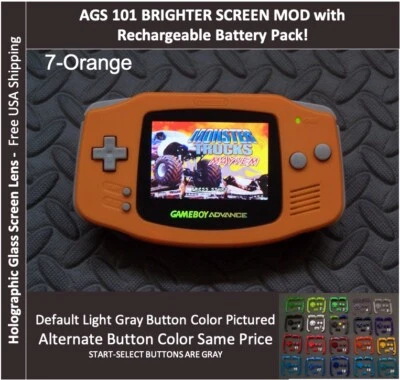 Game Boy Advance GBA IPS MOD V5 versão mais recente OSD 15 níveis de brilho-escolha - Imagem 1 de 4