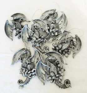 Drachen Mini Wanddeko Gothic Aufhänger Kreatur Set Mit 06 Stück 2824 - Bild 1 von 5
