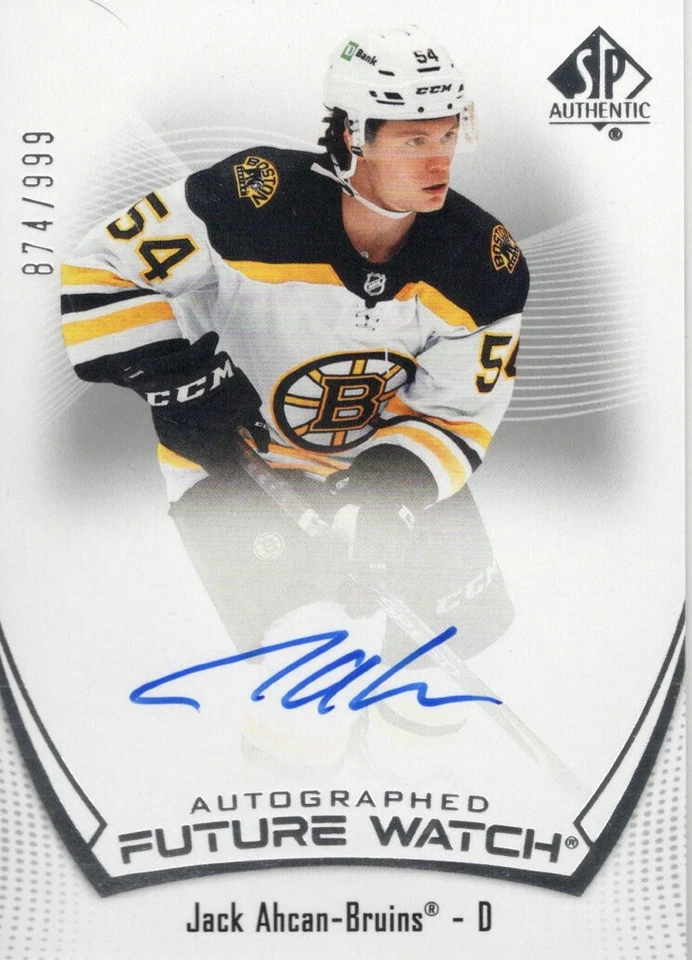 Jack Ahcan 2021-22 SP Authentic Future Watch Auto Rookie #/999 Card #107 - Image 1 of 1