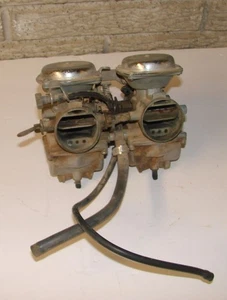 TWIN CARB keihin CARBURETORS RACK ---- For REBUILD -------- KAWASAKI KZ400 1978 - Picture 1 of 5