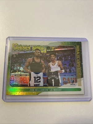 2020-21 Panini NBA Hoops Jersey Swap Holo #10 Zion Williamson Ja Morant - Image 1 of 2