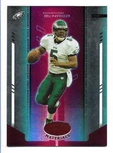 Espejo Donovan McNabb 2004 hojas materiales certificados rojo #92/100 - Eagles - Imagen 1 de 2