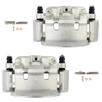 Par de pinzas de freno traseras para Ford E-350 Super Duty 1999-2007 con soporte Foto 1 de 4
