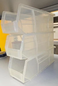 12 Quantum Storage Ultra 224 Stack & Hang Bins Dims Below Organization Garage - Picture 1 of 3