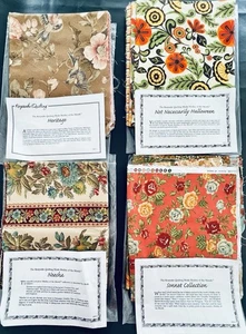 Lot of 4 Keepsake Quilting Medley of the Month 6 Fat Quarters Each New Unused - Picture 1 of 9