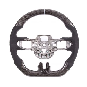 Steering Wheel For Ford Mustang Suede Carbon Fiber Sports - Picture 1 of 5