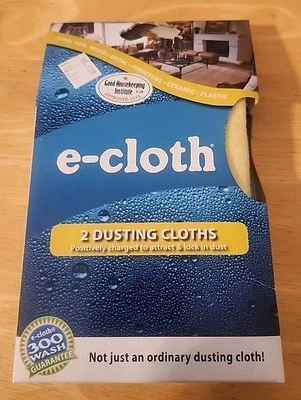 Paños antipolvo e-cloth amarillo 12,5" x 12,5" paquete de 2 10607 NUEVO Foto 1 de 4