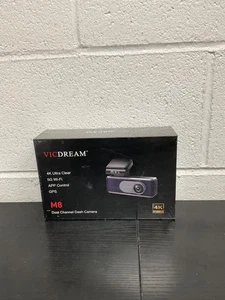 NEU Vicdream 4K 5G Wifi App Steuerung GPS M8 Zweikanal Dash Kamera (H) - Bild 1 von 2