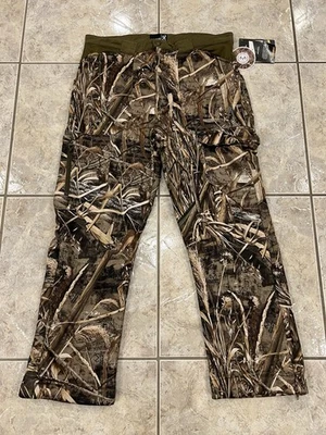 NEW NWT Mens 2XL Browning Sherpa Fleece Lined Pants Cargo Realtree Max 5 Camo - Image 1 of 4