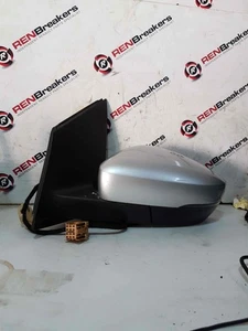 Volkswagen Polo 6R 2009-2014 Passenger Ns Wing Mirror Silver La7w 6R2857501J - Picture 1 of 8
