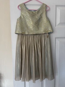 Jasmine Jacquard Pleated Party Dress Disney Travis Design Costume Size 5/6 - Picture 1 of 7