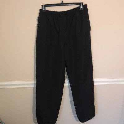 Calças de atletismo vintage Nautica Competition pretas GG - Imagem 1 de 4