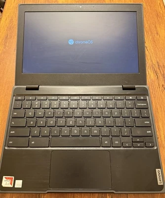 联想 100e Chromebook 第 2 代 AST- 11.6 英寸 Chrome OS 便携式电脑 黑色 — 第 1/4 张图片