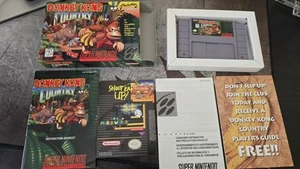 Donkey Kong Country (Super Nintendo SNES) Complete CIB - Authentic - All Inserts - Picture 1 of 14