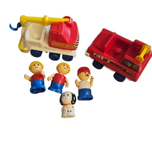 Vintage 90's Lil’ Playmates Construction Set Fireman Dog - Picture 1 of 2
