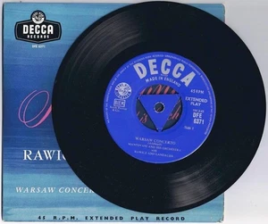 Mantovani Orchestra 45 rpm Rawicz Landauer Warsaw Concerto Cornish Rhapsody - Picture 1 of 3