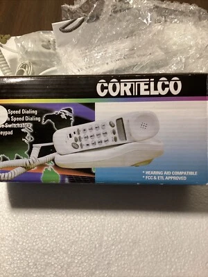 Телефон проводной Cortelco Trendline 6150. Новый. Белый. Открытая коробка для фотографий. - Изображение 1 из 4