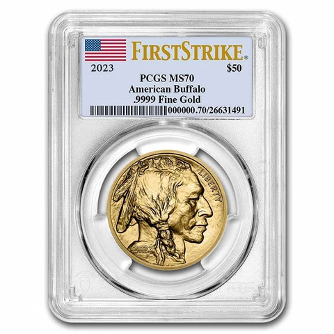 2023 1 oz Gold Buffalo MS-70 PCGS (FirstStrike®) - SKU#260008 Cover
