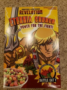 He-Man Masters of the Universe Revelation Eternia Crunch Cereal MOTU FYE NYCC - Imagen 1 de 6
