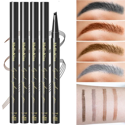 Enhancer Tint Long Lasting Ink Tattoo 3D Fork Tip Liquid Eyebrow Pen Brow Sket ц - Image 1 of 4