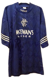 rangers 9 in a row signed shirt