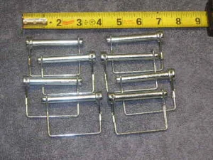 8ea Quality Carbon Steel Safety Pin Snap Square Shape Double Wire Lock 3/8 dia - Picture 1 of 8