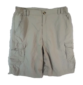 Clearwater Ranger cargo hiking shorts mens 32 x 9 khaki green lightweight nylon - Picture 1 of 11