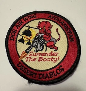 Dept. of State Air Wing Afganistan "Surrender the Booty"helicopter patch (RARE) - Picture 1 of 3