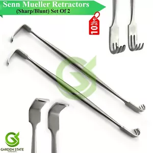 Double Ended Senn Mueller Retractor Orthopedic & Surgical Instruments - Picture 1 of 4