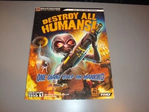 Destroy All Humans One Giant Step on Mankind Video Game Strategy Guide Brady - Picture 1 of 10